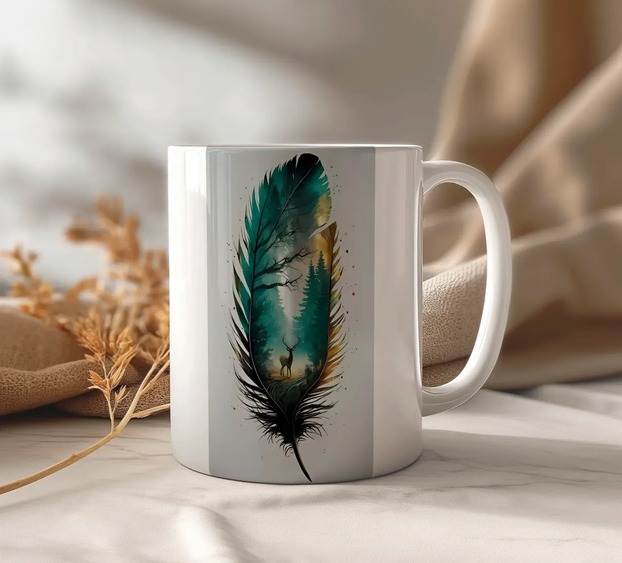 Poster minimalista 173 tazza in ceramica da Kadynce