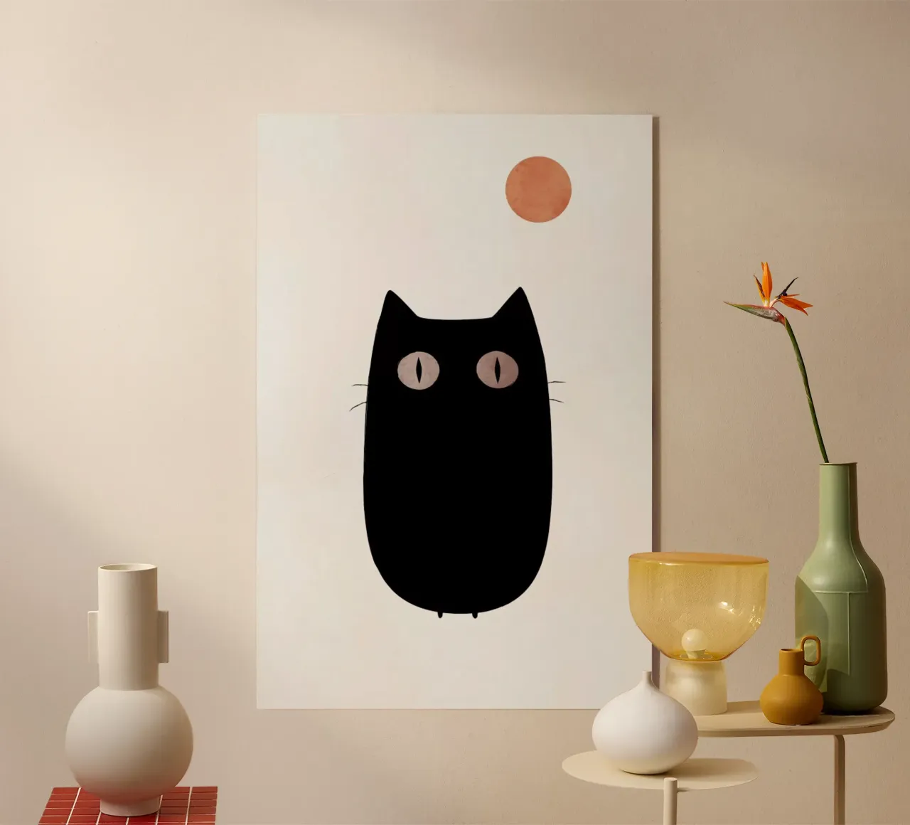 Meow acrylic glass by Kubistika