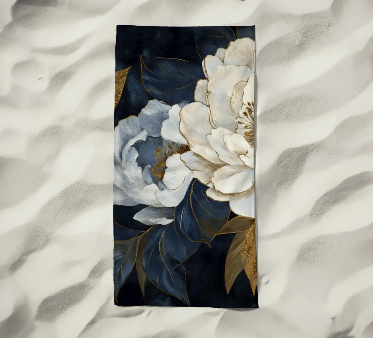 Charm notturno botanico vintage telo mare da Modern Muse