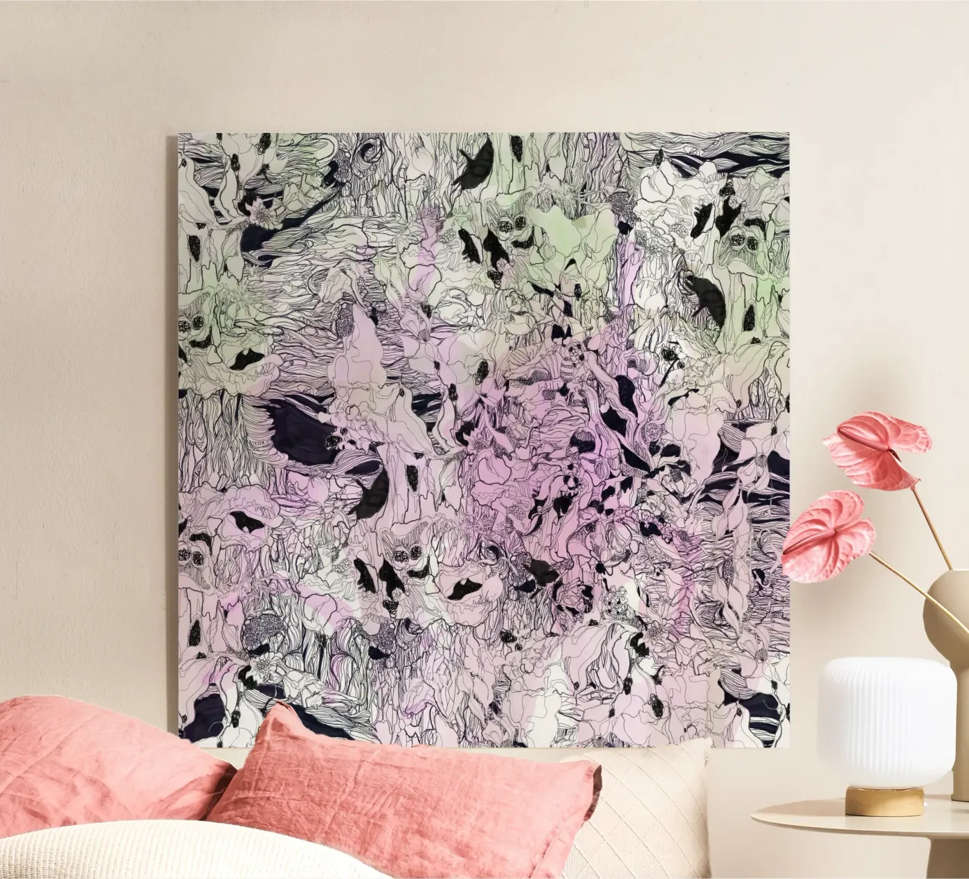 condor pink Acryl-Glas von Giulio Iurissevich