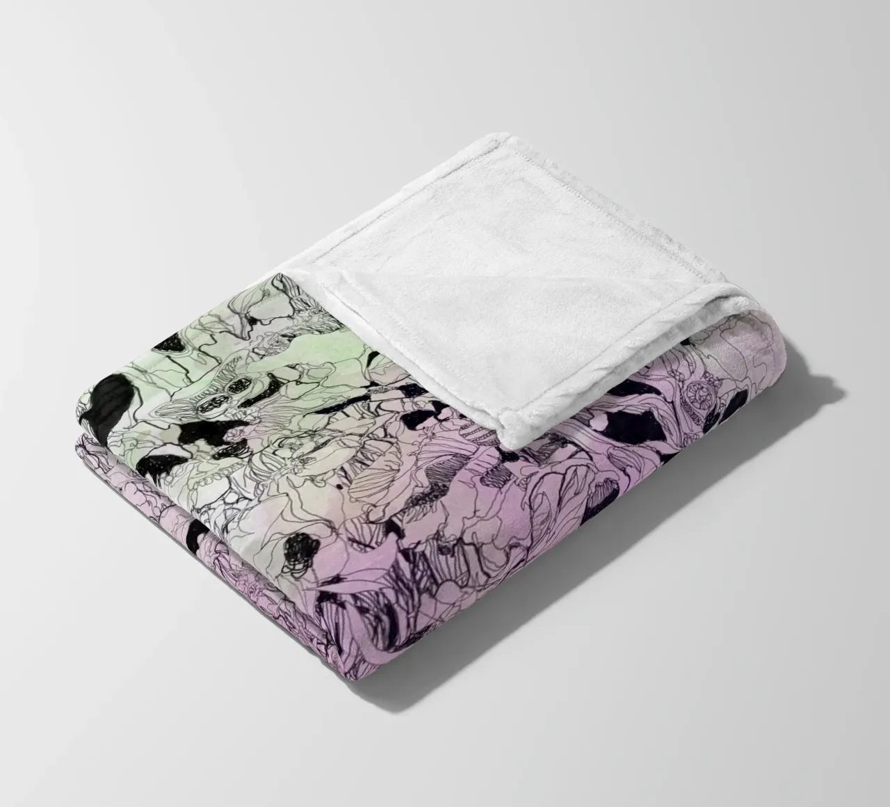 rosa condor coperta in pile da Giulio Iurissevich