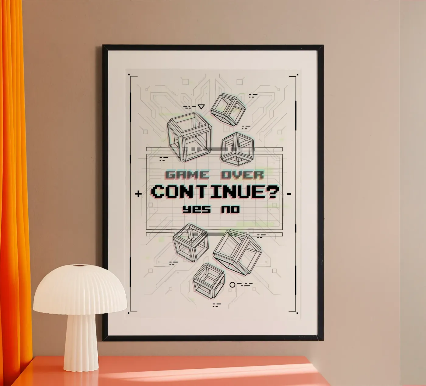 Game Over poster da Delaplane