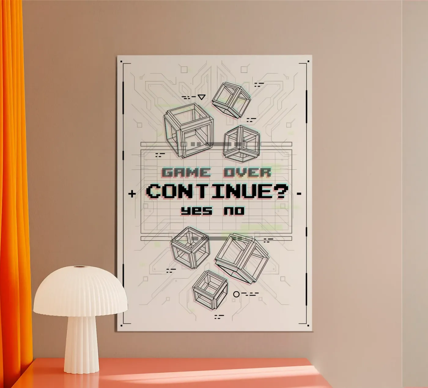 Game Over poster da Delaplane