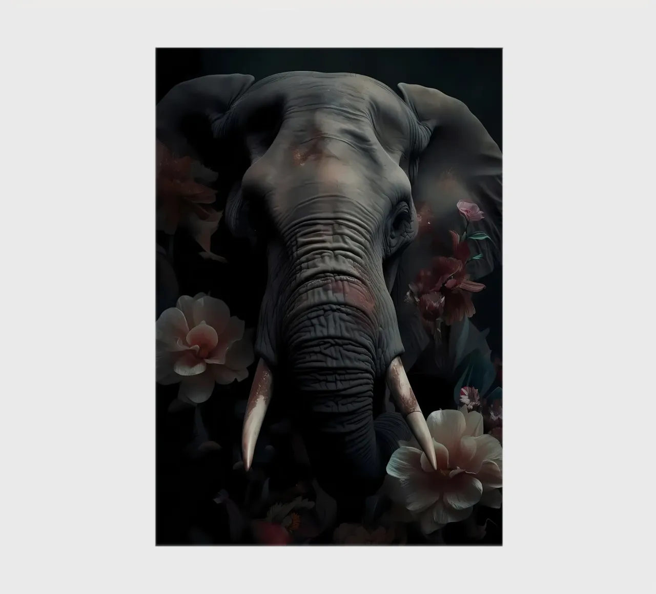 Elephant Portrait notebook by Mikesell