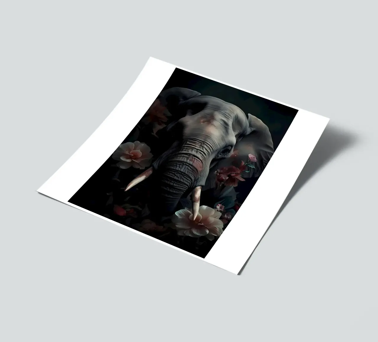 Elephant Portrait sticker sheet by Mikesell