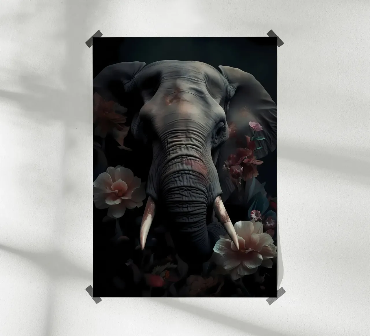 Elephant Portrait hahnemühle by Mikesell