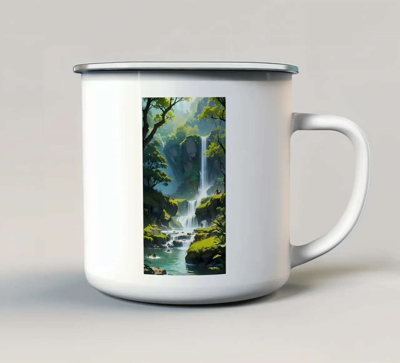 Poster minimalista 174 tazza in smalto da Kadynce