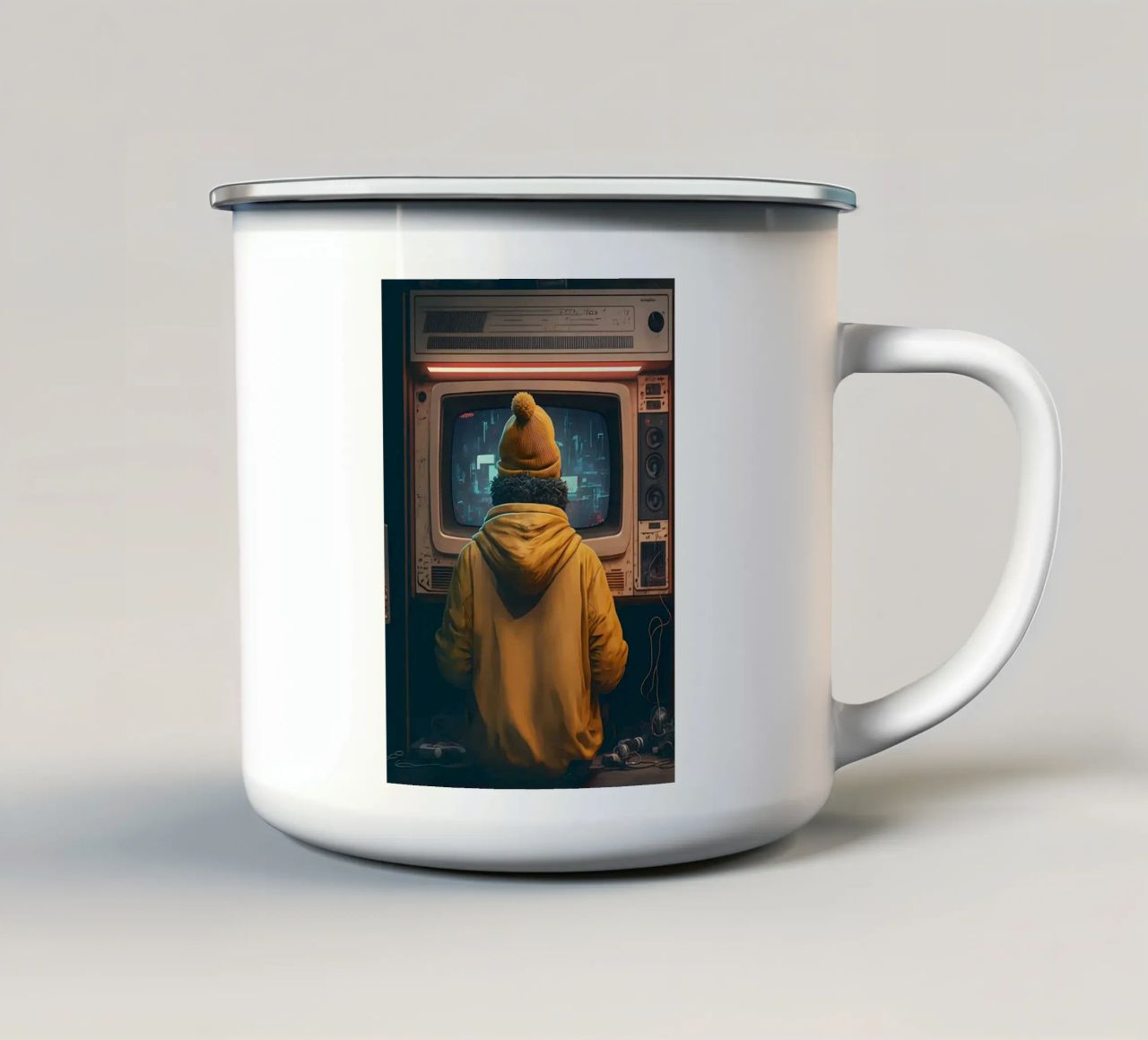 Giochi arcade reali tazza in smalto da Mikesell