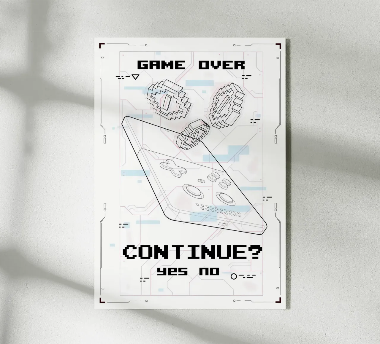 Game Over plexiglass da Delaplane