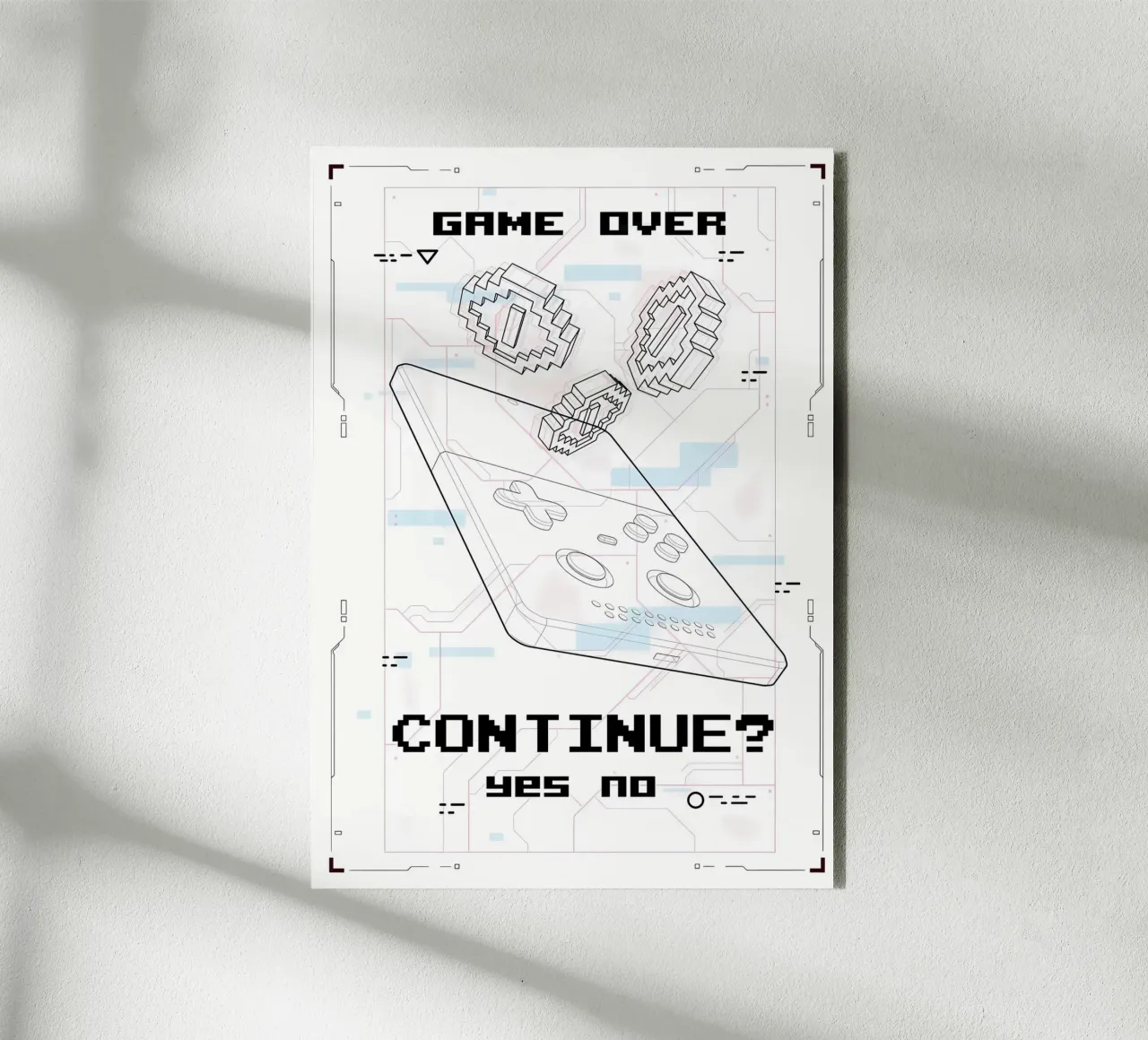 Game Over alluminio dibond da Delaplane