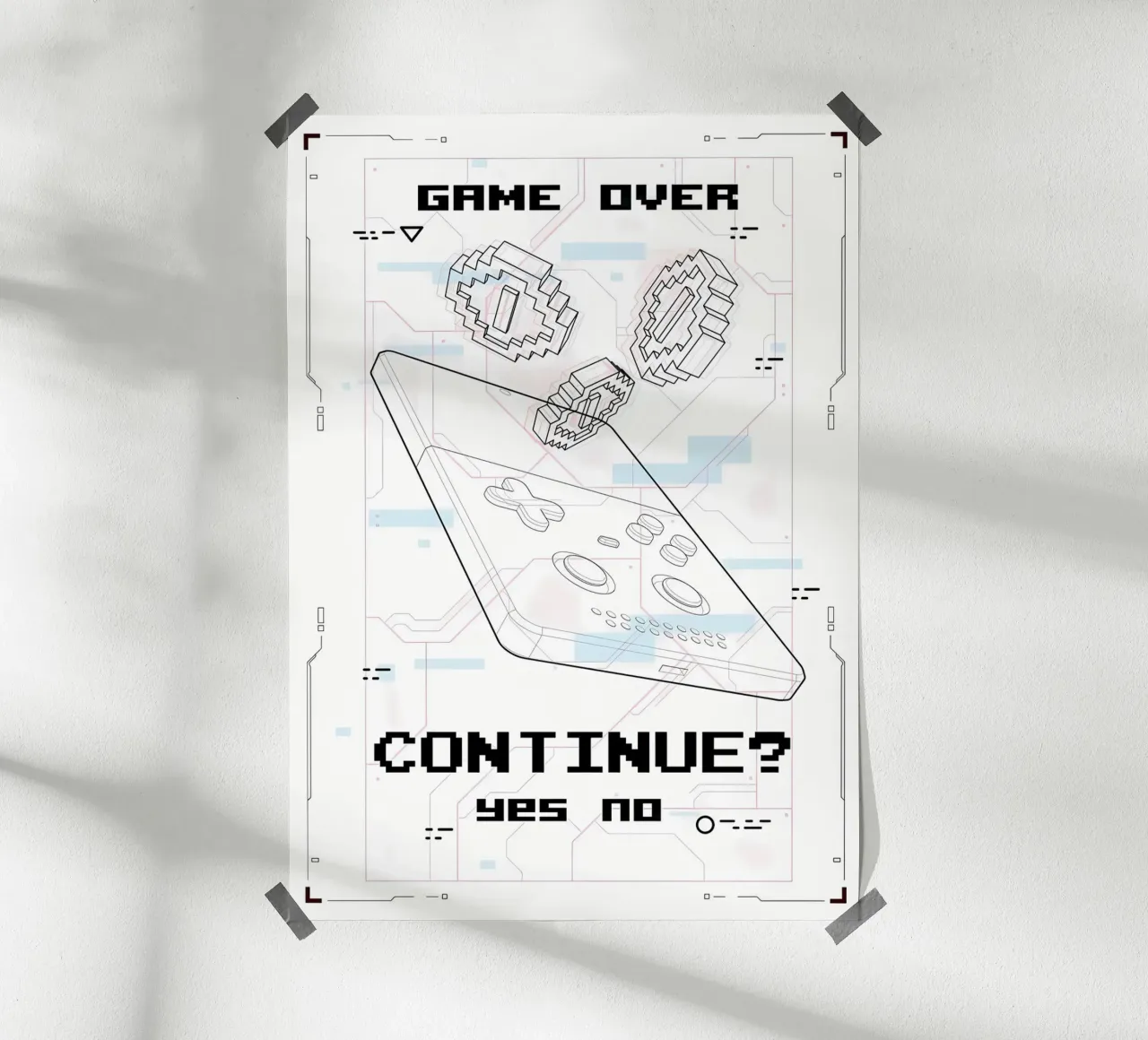 Game Over poster da Delaplane