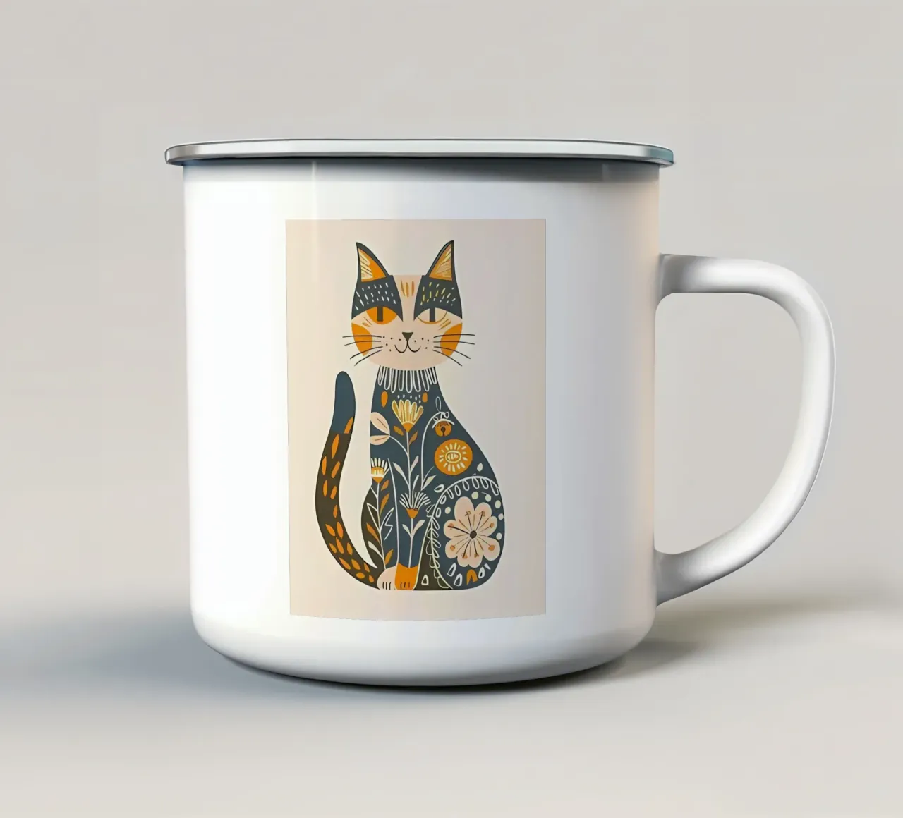 Poster minimalista 175 tazza in smalto da Kadynce