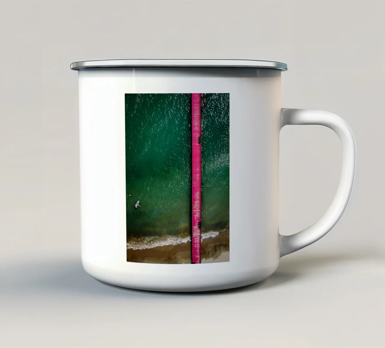 Pink Bridge tazza in smalto da Framative