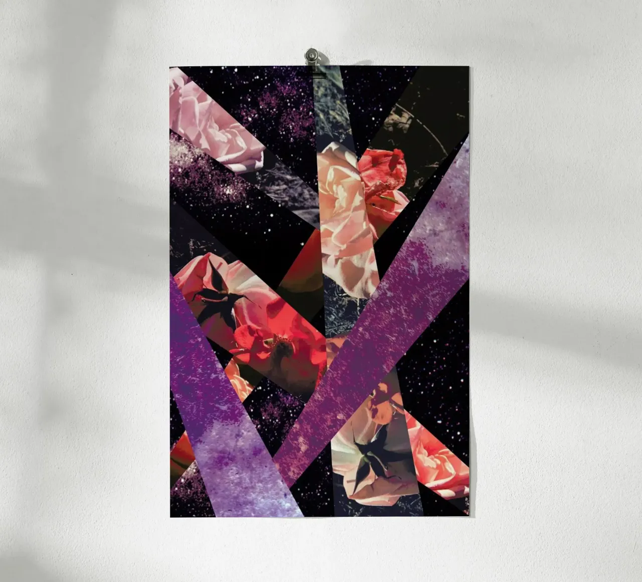 Roses in the galaxy poster da Vasare Nar