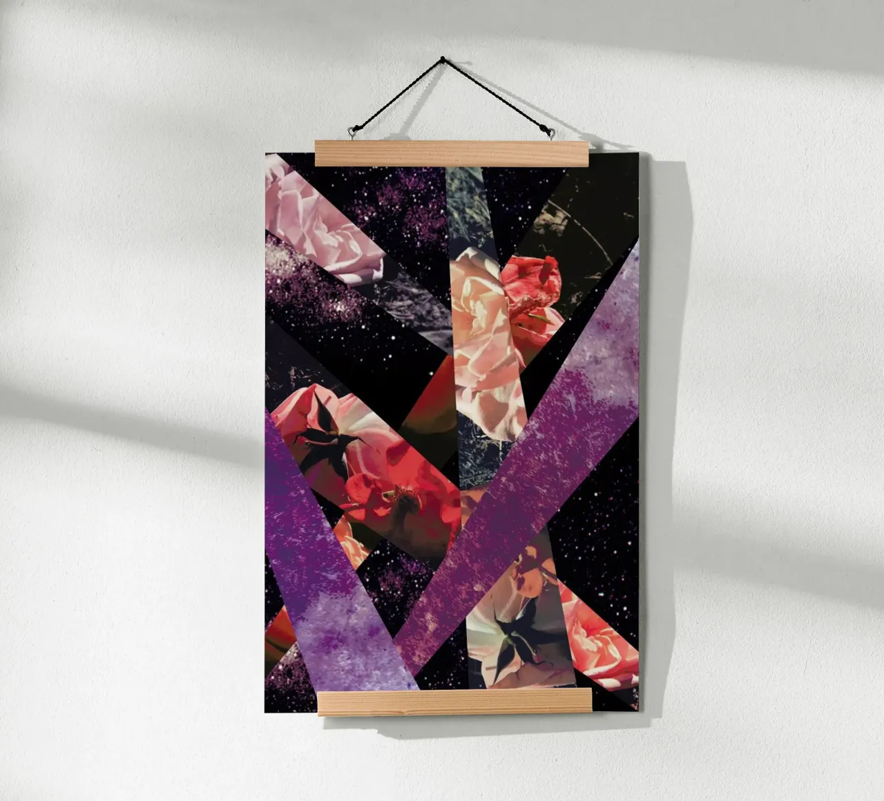 Roses in the galaxy poster da Vasare Nar