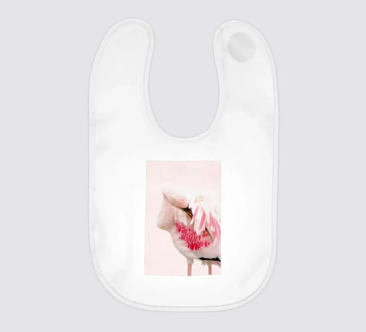 Flamingo Pink bavaglino da Ingrid Beddoes