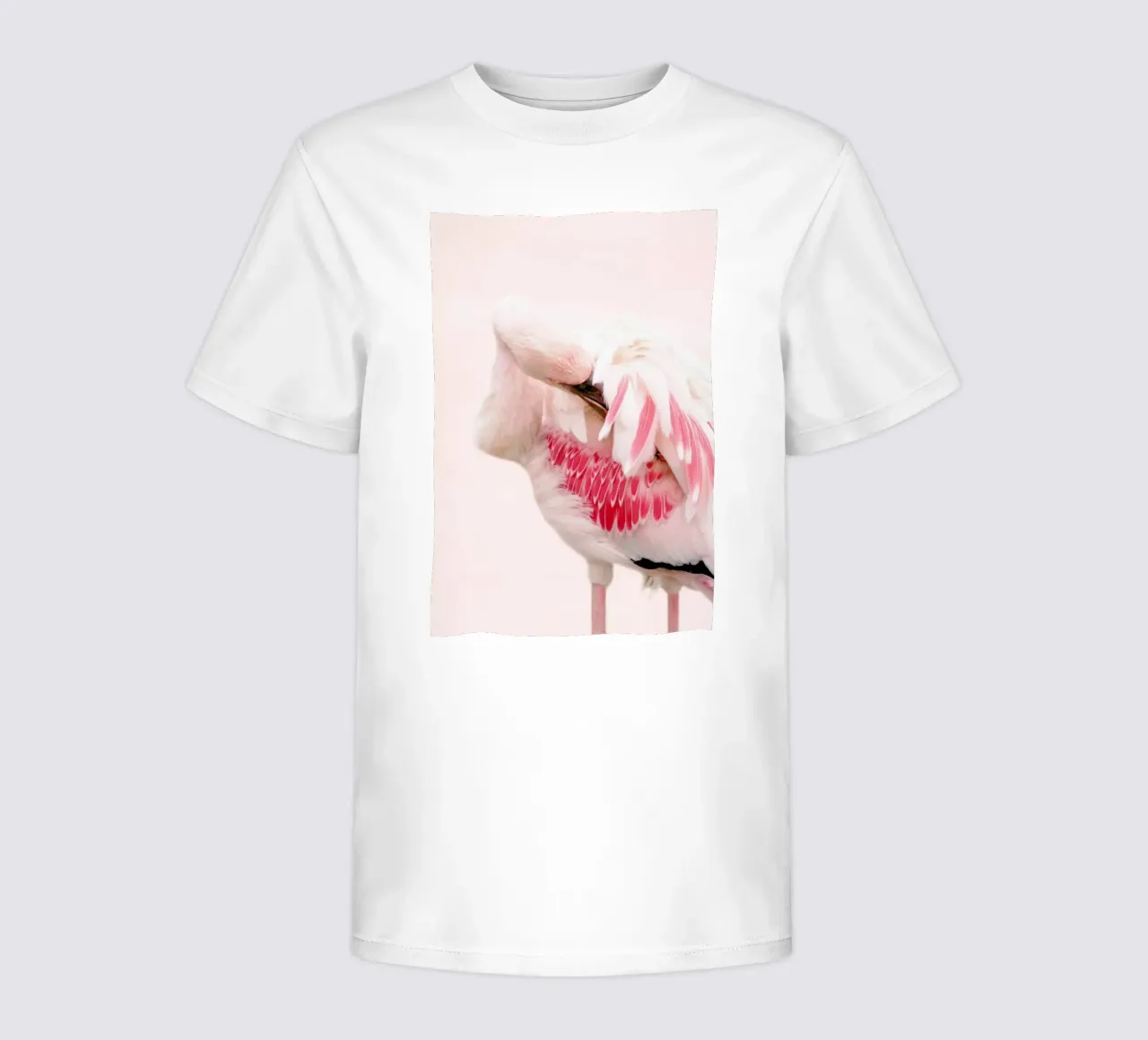 Flamingo Pink kinder t-shirt van Ingrid Beddoes