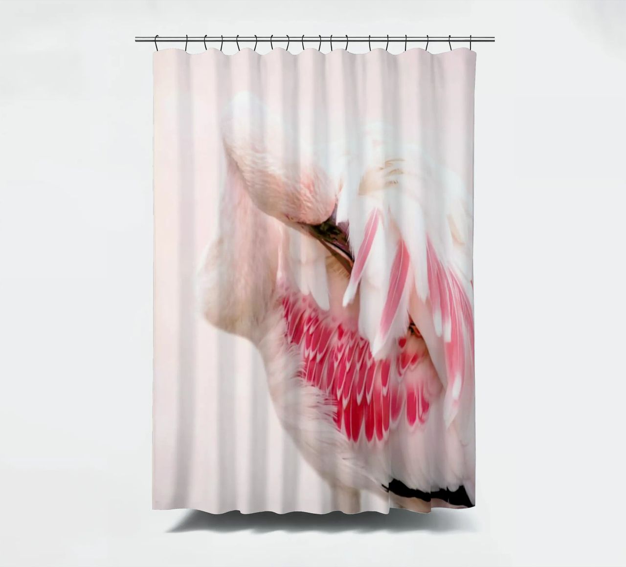 Flamingo Pink Duschvorhang von Ingrid Beddoes