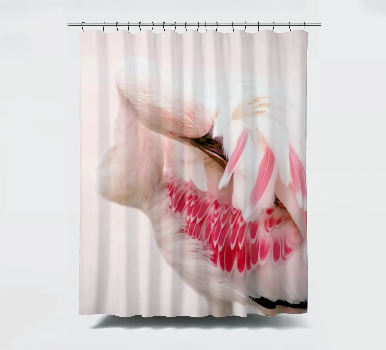 Flamingo Pink tenda da doccia da Ingrid Beddoes