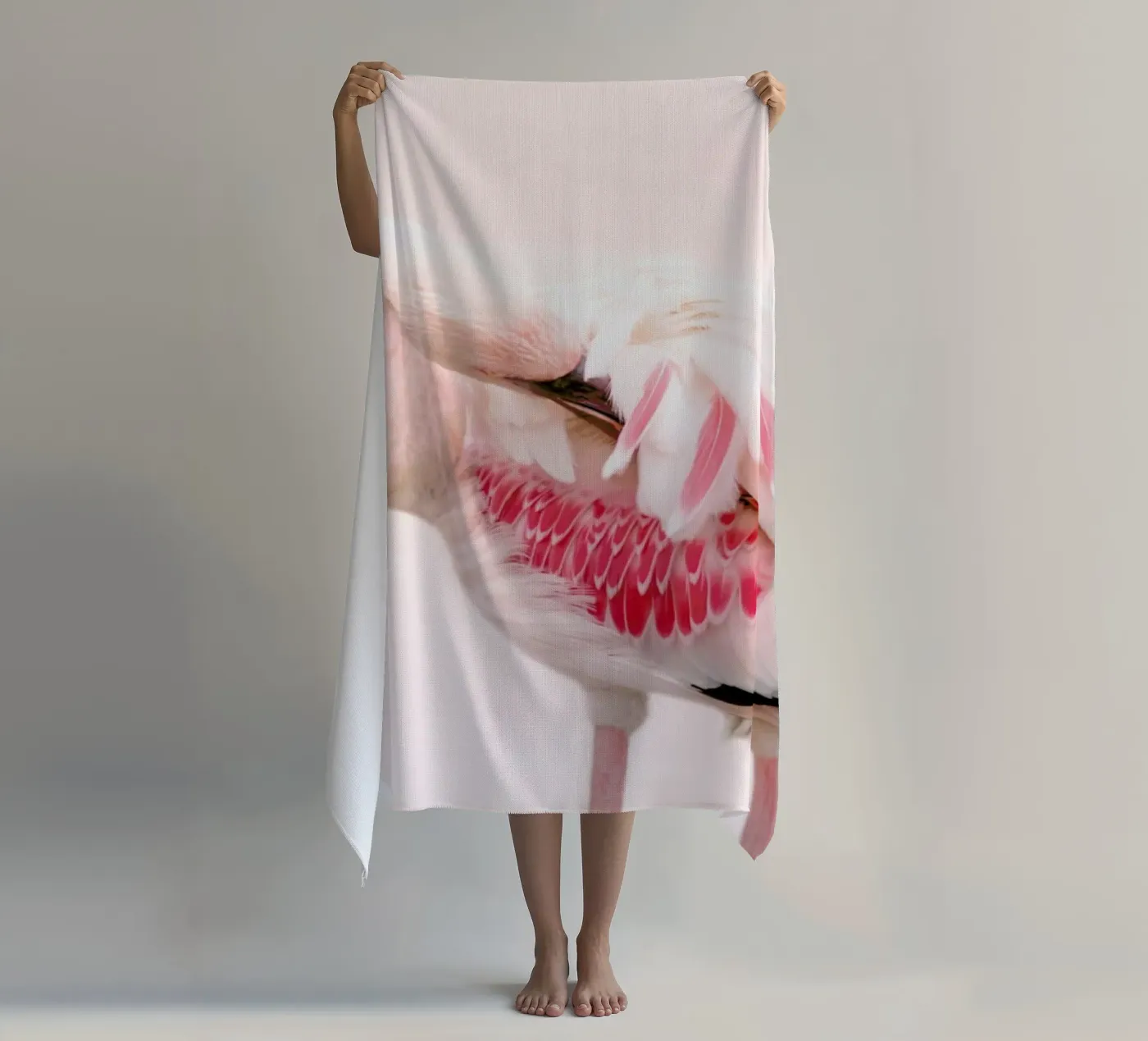 Flamingo Pink telo mare da Ingrid Beddoes