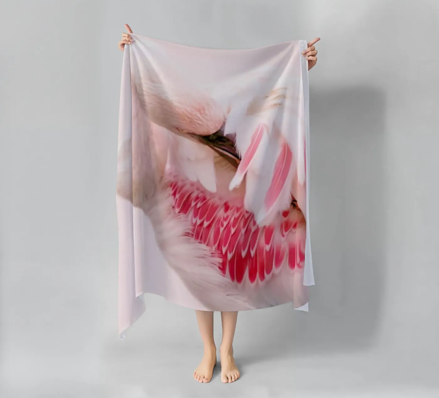 Flamingo Pink telo mare da Ingrid Beddoes