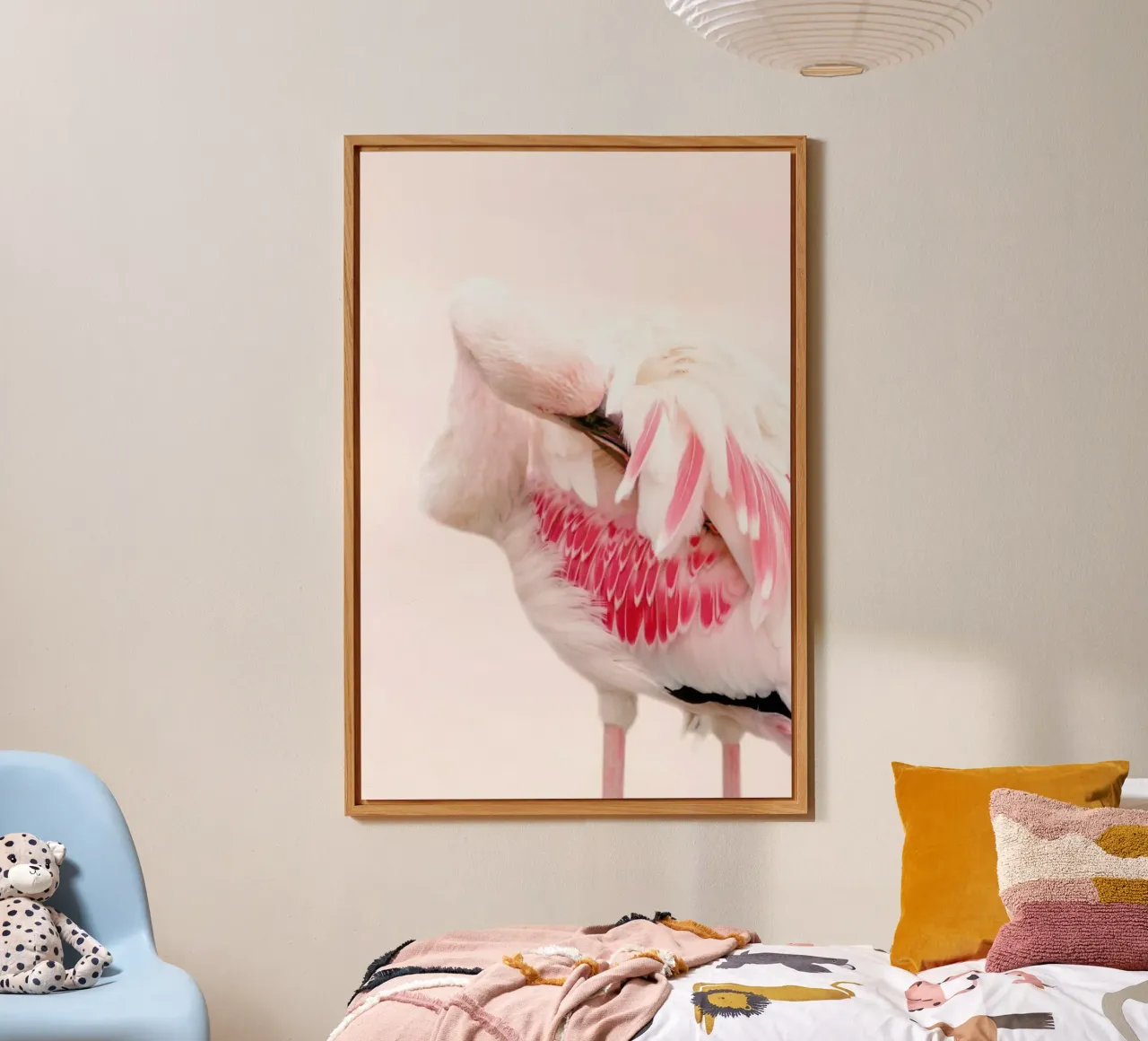 Flamingo Pink alu-dibond by Ingrid Beddoes