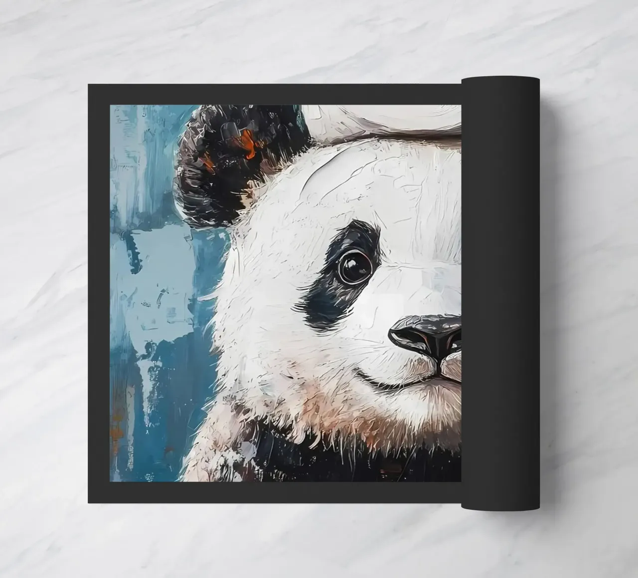 Panda con carta igienica zerbino da Ginnery