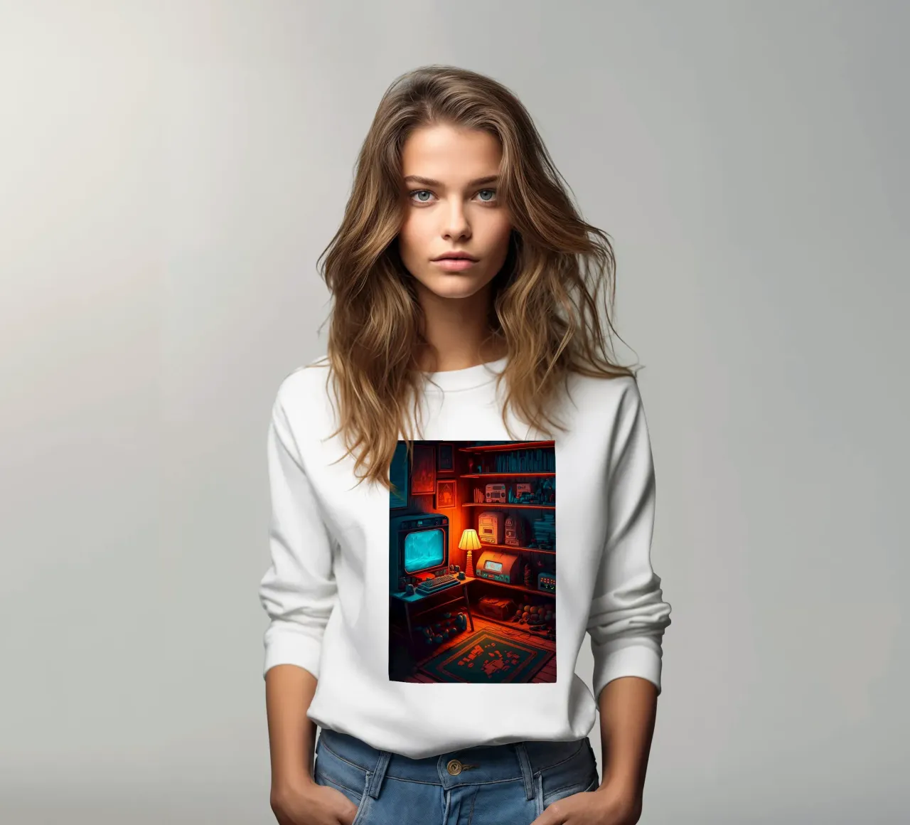 Real arcade gaming sweatshirt by Mikesell