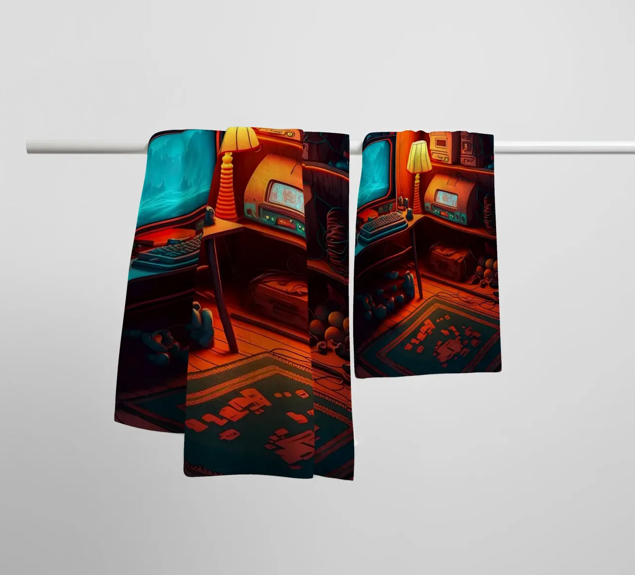 Giochi arcade reali asciugamano da bagno da Mikesell