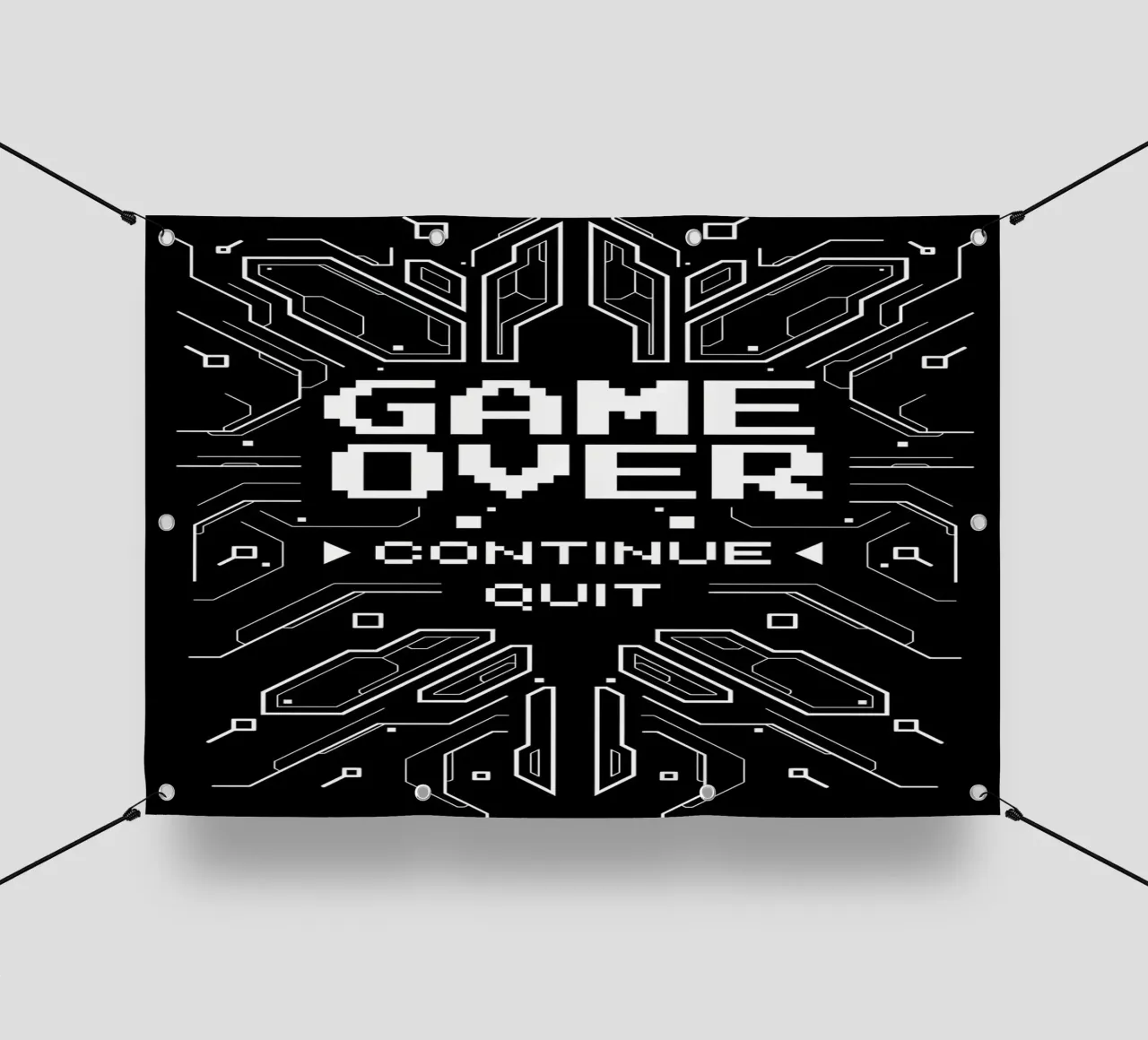 Game Over telo in pvc da Delaplane