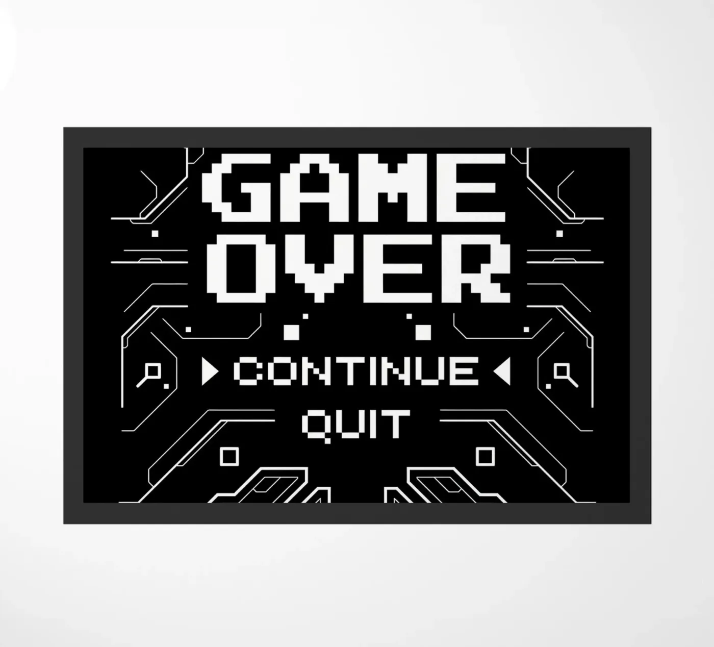 Game Over doormat by Delaplane
