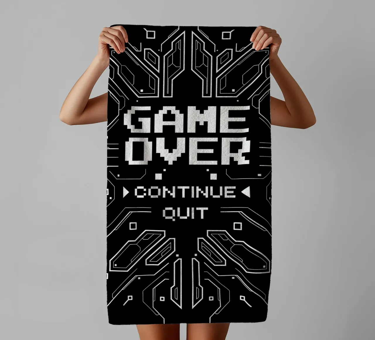 Game Over asciugamano da bagno da Delaplane
