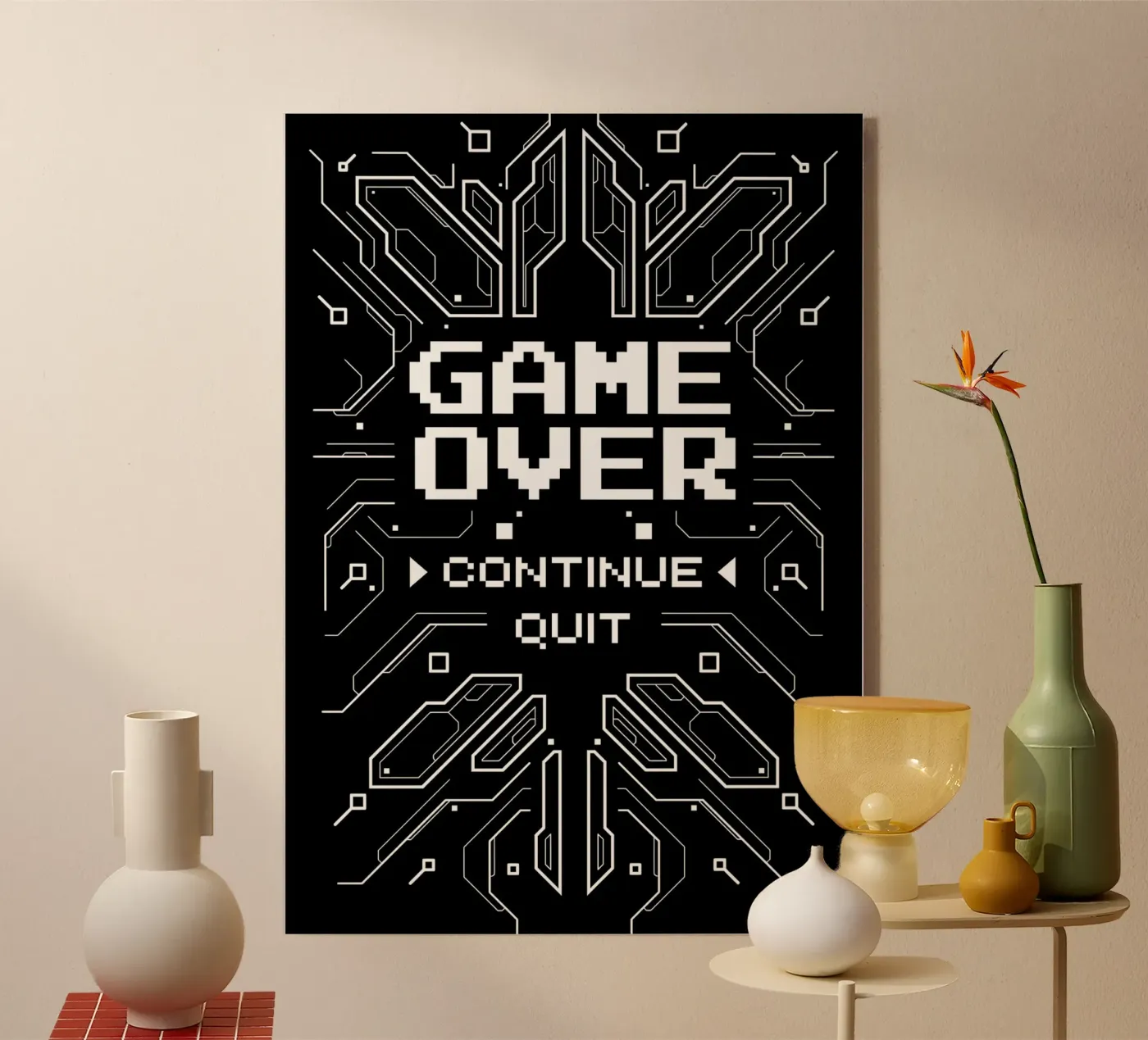 Game Over plexiglas de Delaplane