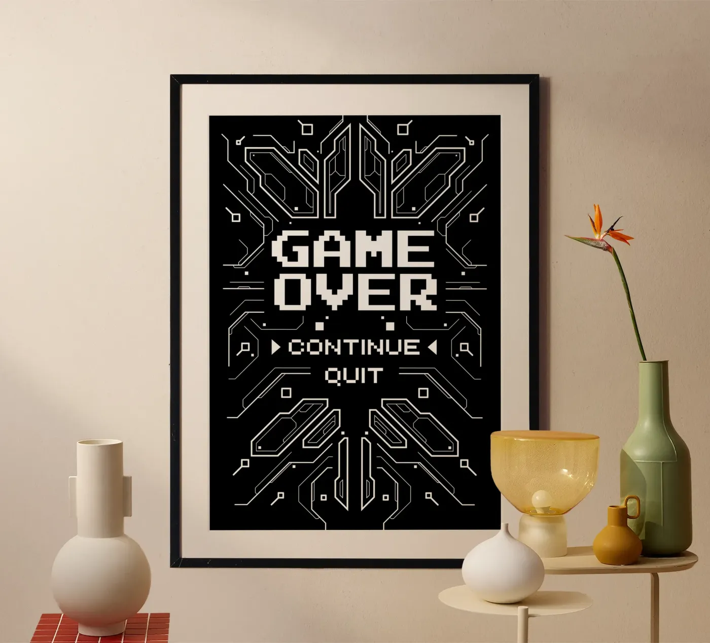 Game over poster van Delaplane