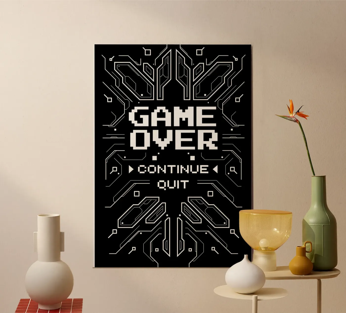 Game over poster van Delaplane