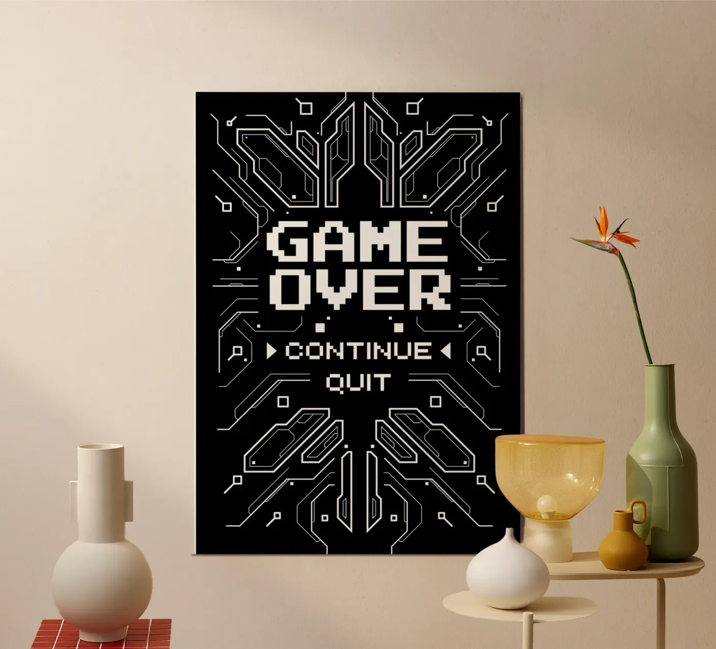 Game Over poster da Delaplane
