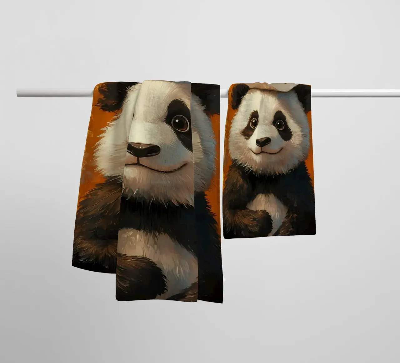 Panda with Toilet Paper towel by Ginnery