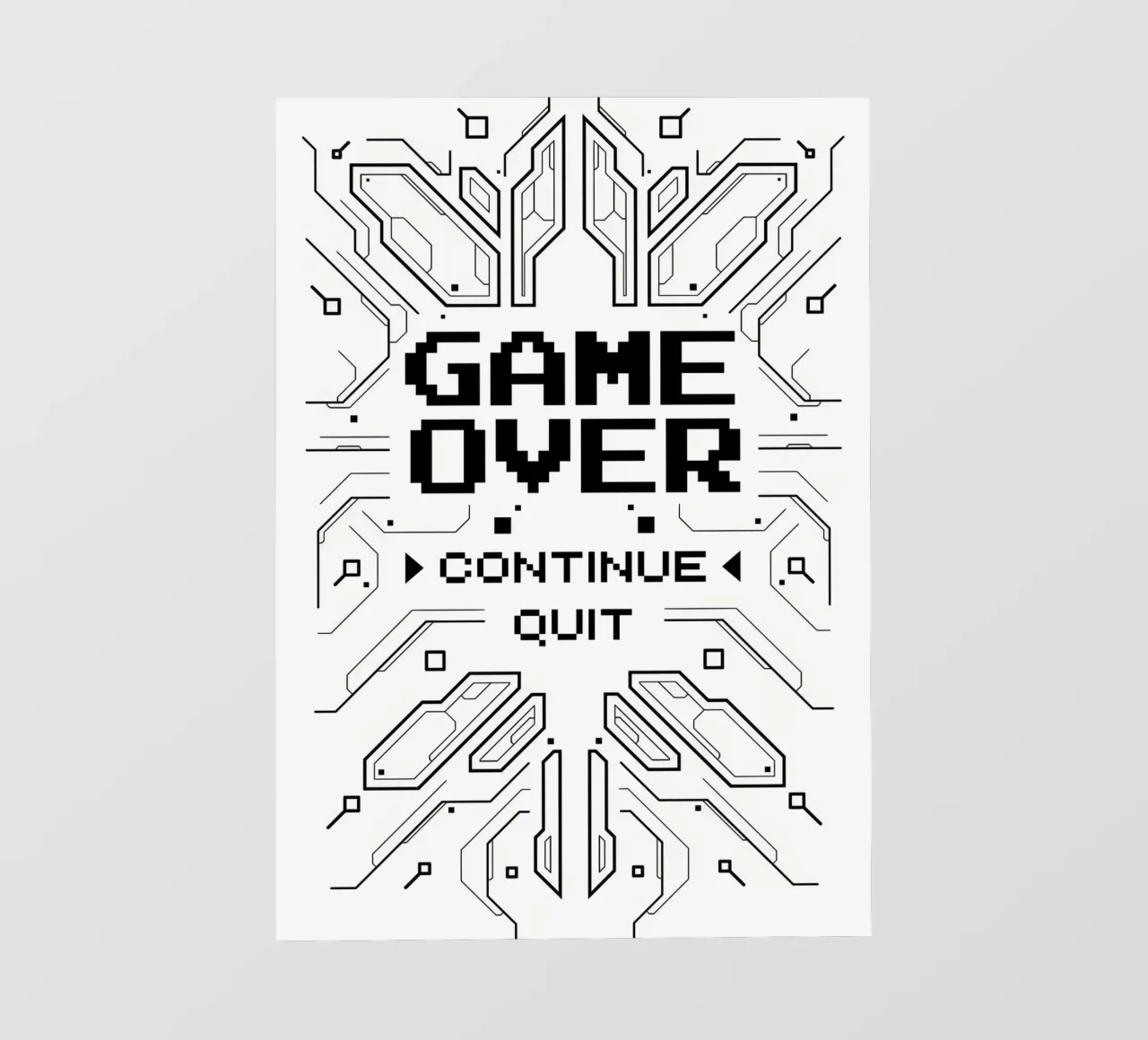 Game Over pellicola backlit da Delaplane