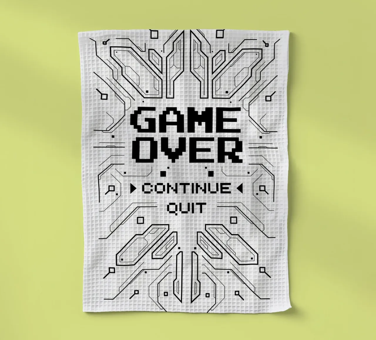 Game Over canovaccio da cucina da Delaplane