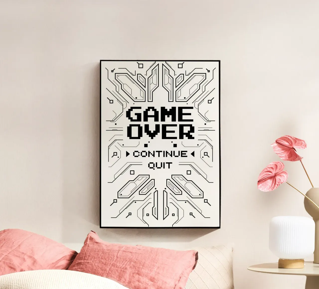 Game Over plexiglass da Delaplane