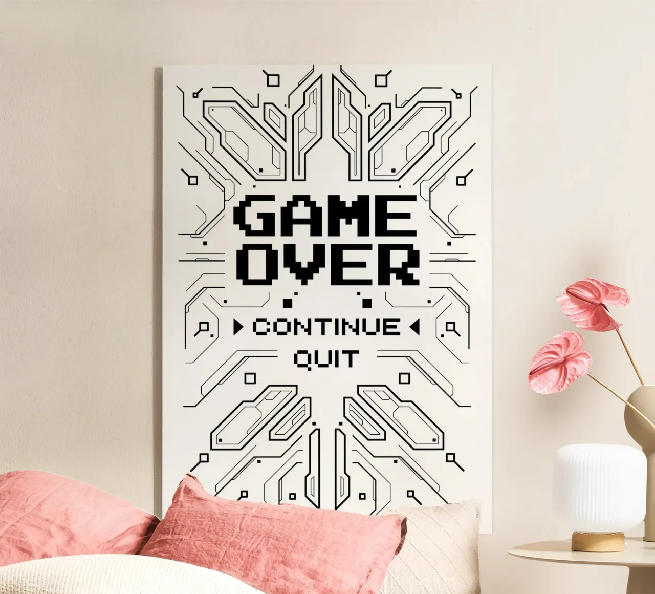 Game Over plexiglass da Delaplane