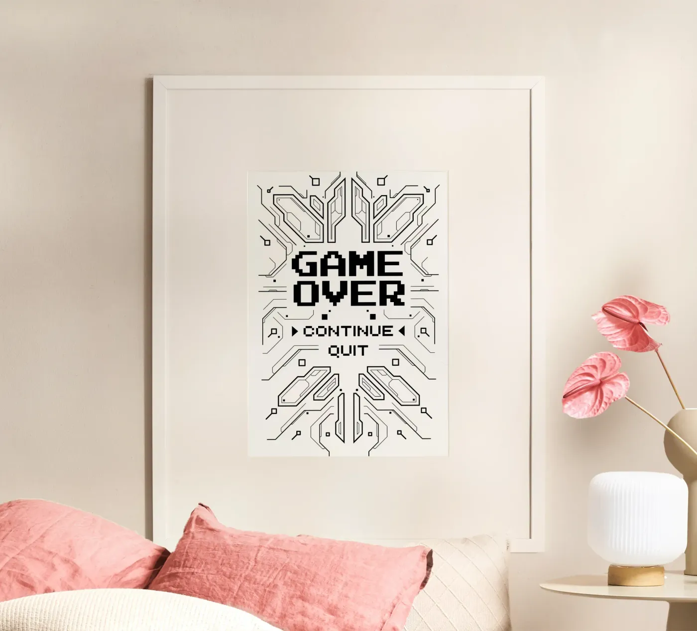 Game Over poster da Delaplane