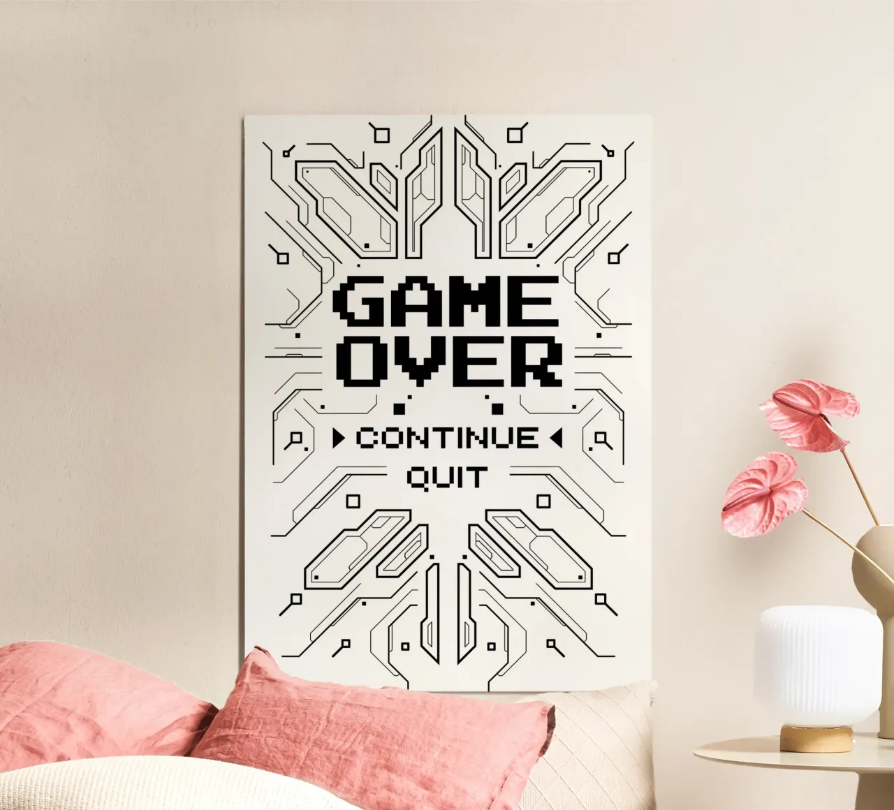 Game Over poster da Delaplane
