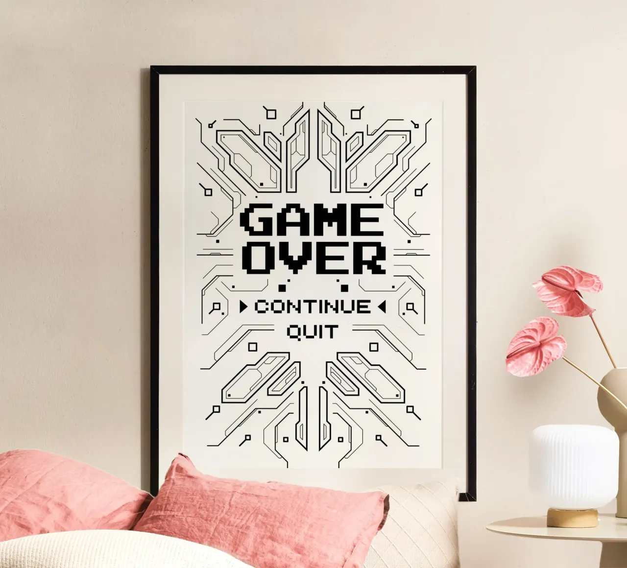 Game Over poster da Delaplane