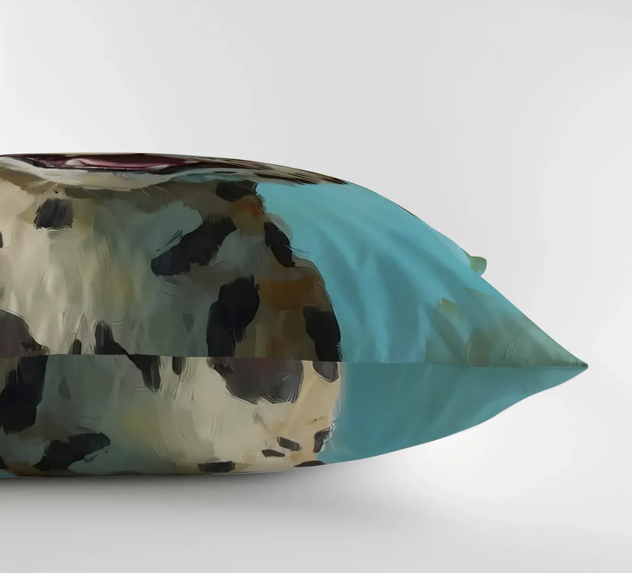 Leopardo con cappello di carta igienica cuscino da Ginnery