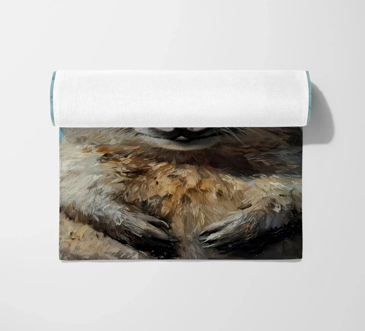 Wombat met wc-hoed strandhanddoek van Ginnery