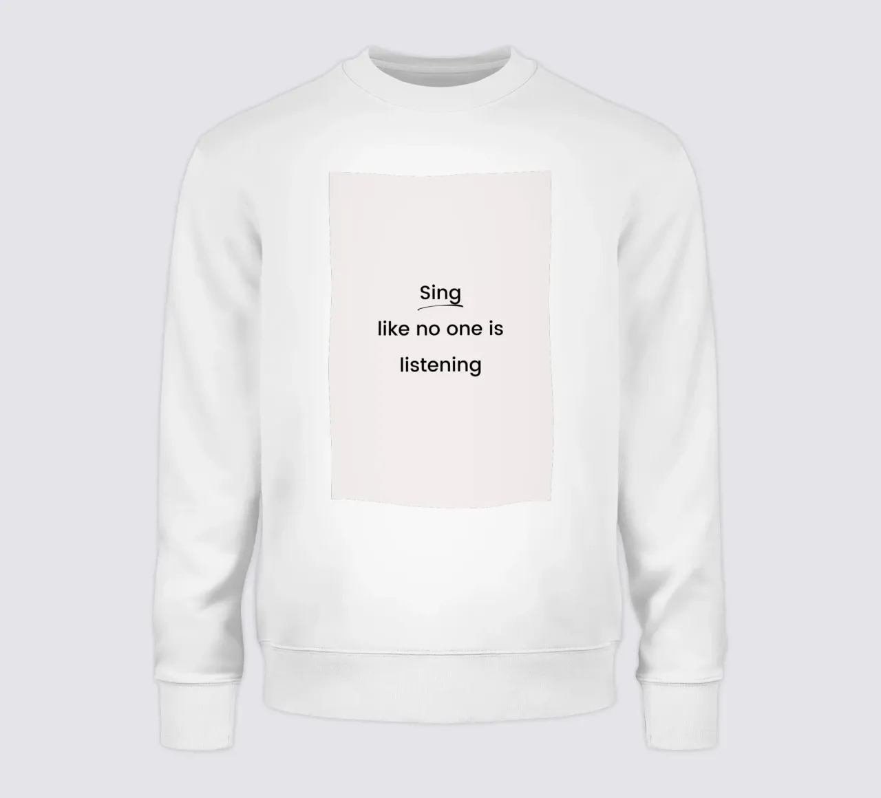 Sing like No One Is Listening felpa da Studio One