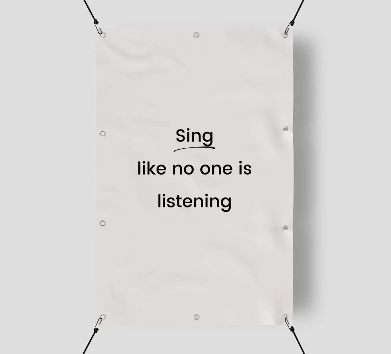 Sing like No One Is Listening telo in pvc da Studio One