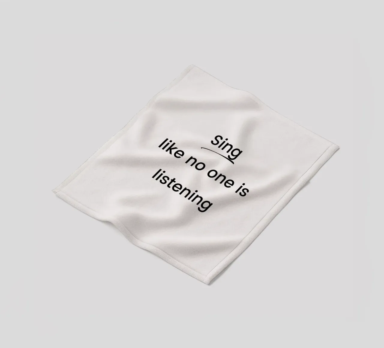 Sing like No One Is Listening coperta in pile da Studio One