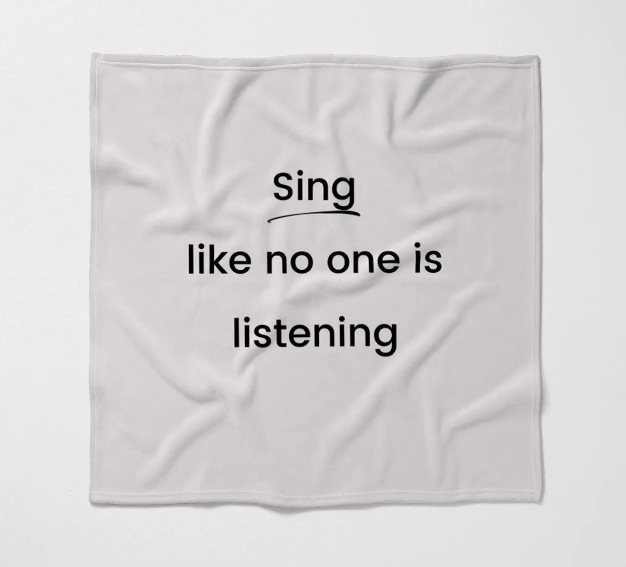 Sing like No One Is Listening coperta in pile da Studio One